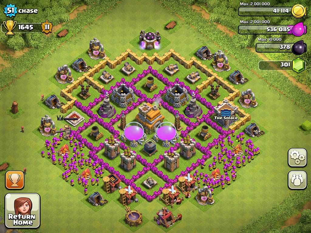 Best Layout Clash Of Clans Level 7