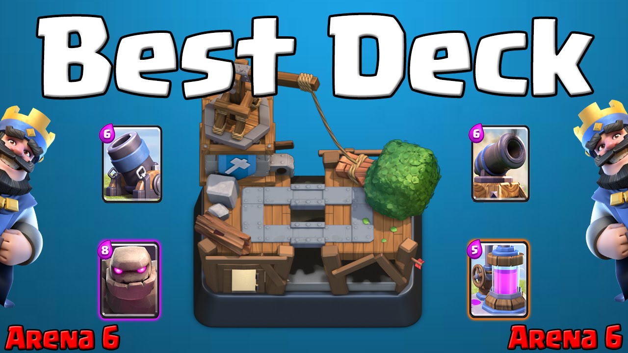 CLASH ROYALE BEST DECK FOR ARENA 6 (Builder's Workshop) - YouTube Best Clash Royale Deck Arena 6