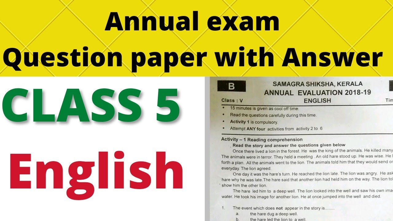 English Class Klasa 5 Unit 6 Test