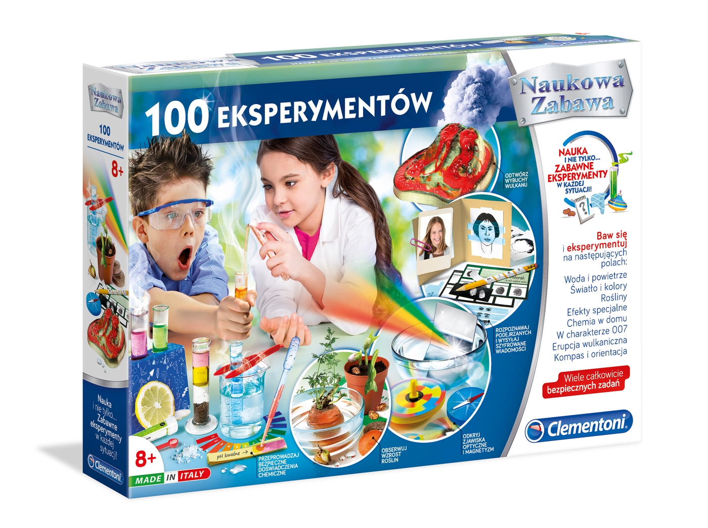 Clementoni Naukowa Zabawa 100 Eksperymentów 50522 Zabawki Dla Chlopca 10 12 Lat