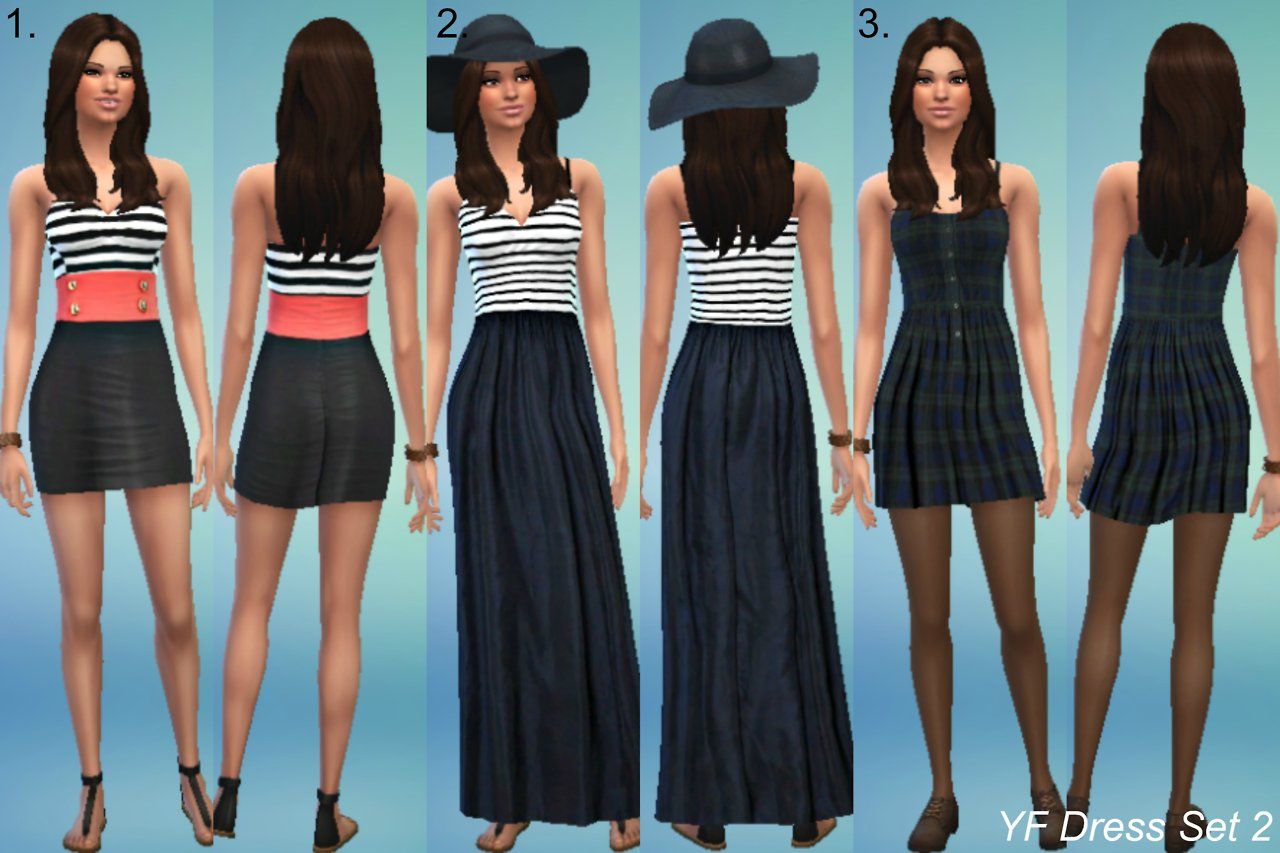 Clothing Outfits for Females / Sims 4 Custom Content | Sims 4 clothing Pinterest Mody The Sims 4