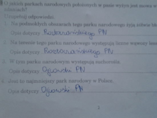 Co jest na sprawdzianie Poznajemy krajobrazy wyżyn Tajemnice przyrody Sprawdzian Z Przyrody Klasa 5 Poznajemy Krajobrazy Nizin Odpowiedzi