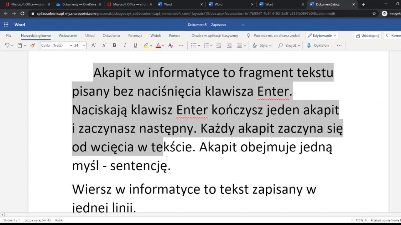 Co to akapit i wiersz w informatyce klasa IV - YouTube Co To Jest Uosobienie W Wierszu