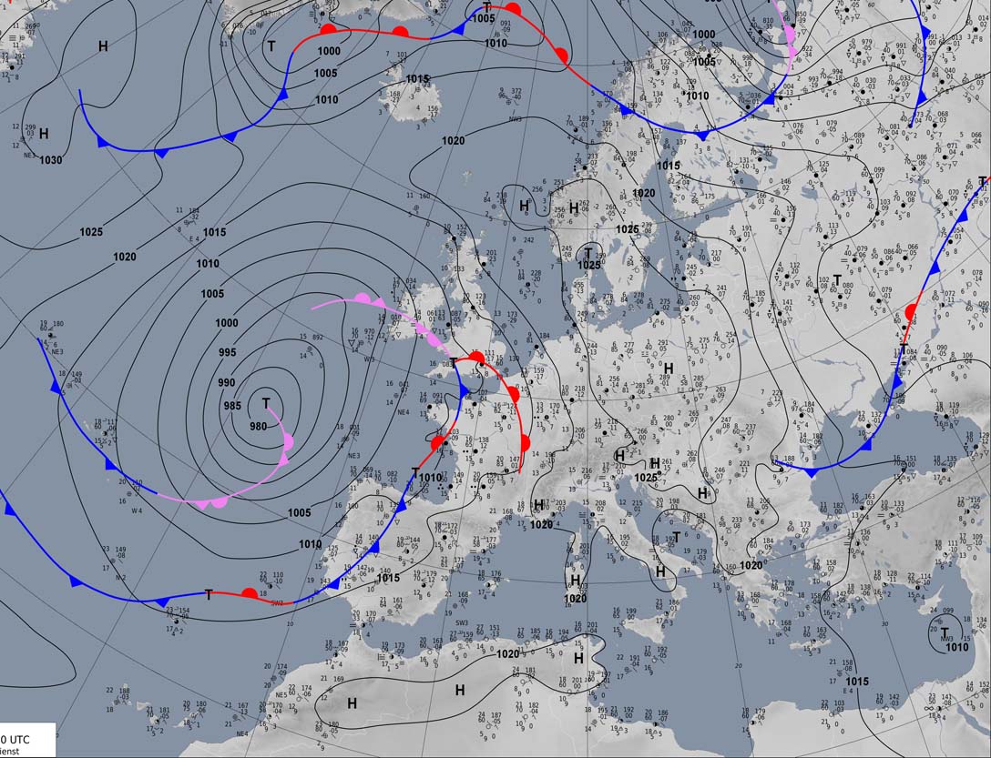Co to jest mapa synoptyczna? Fani Pogody Znaki Synoptyczne Na Mapie Pogody