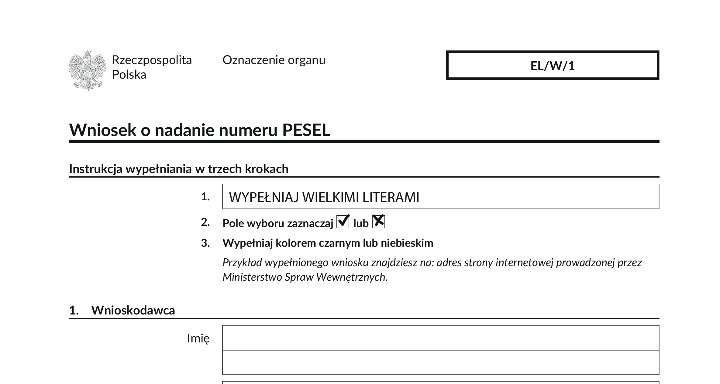Wniosek O Nadanie Numeru Pesel Dla Cudzoziemca 2017