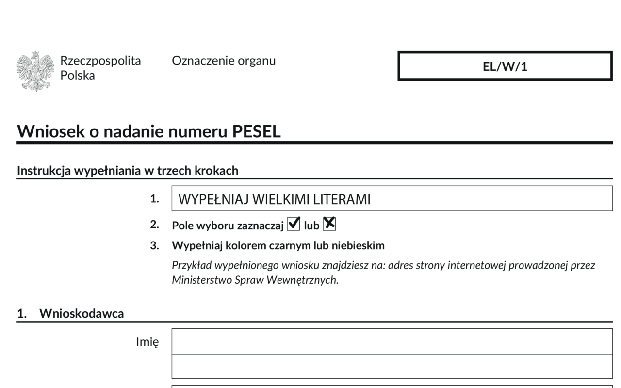 Co to jest nr PESEL? | To Be Rent Wniosek O Nadanie Numeru Pesel Dla Cudzoziemca 2019