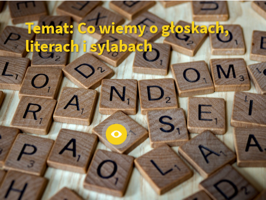 Co wiemy o głoskach, literach i sylabach Wierszyk O Gloskach I Literach
