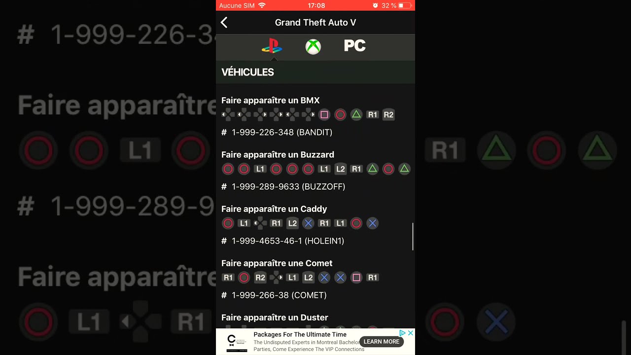 Code de triche GTA 5 - YouTube Code De Triche Gta 5
