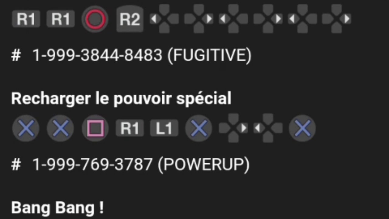 Code De Triche Gta 5 Ps3