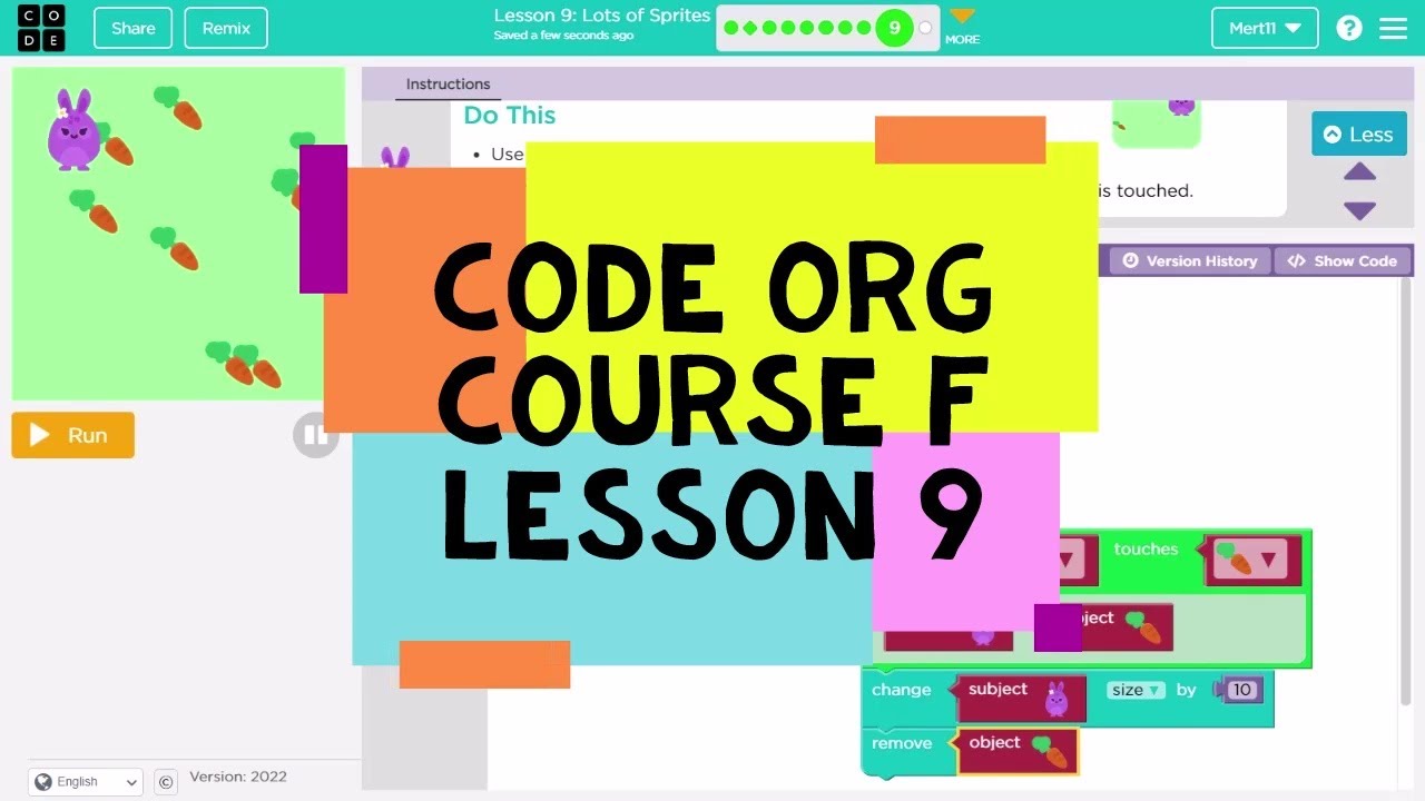 Code.org Course F Lesson 9 Lots of Sprites - Code Org Lesson 9 Answers Code Org Unit 3 Lesson 9