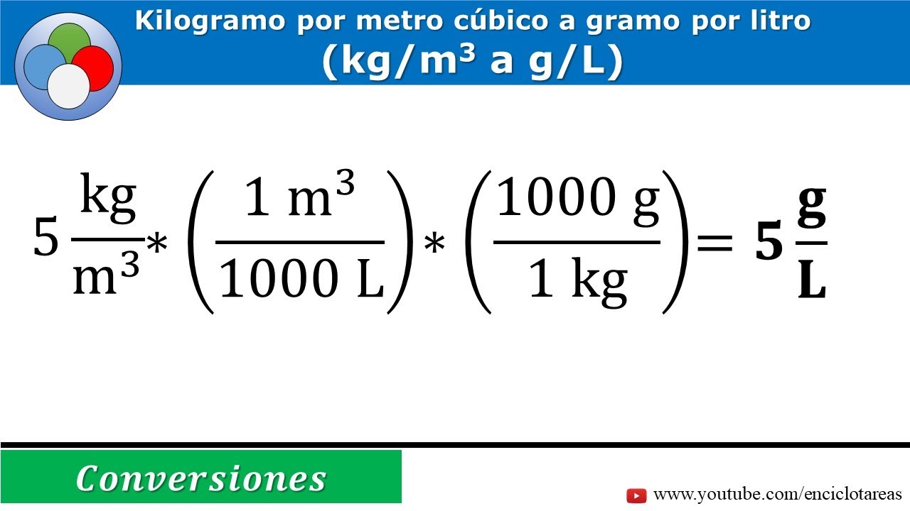 Como Convertir La Densidad De G Cm3 A Kg M3 - Templates Printable Free 13 6 G Cm3 To Kg M3