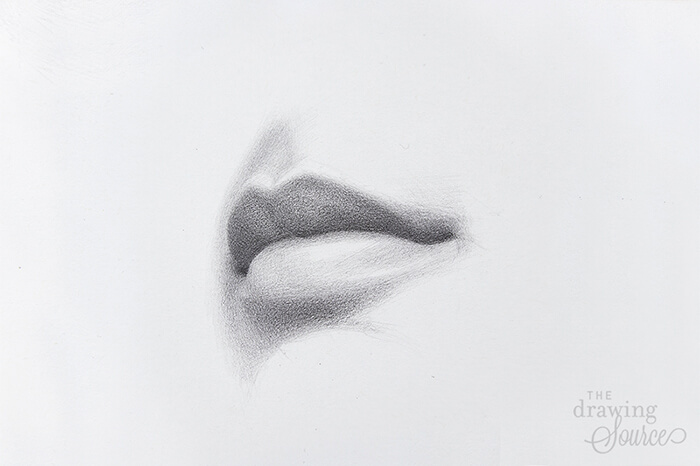 Cómo dibujar labios paso a paso | Tea Band How To Draw Lips 3 4 View