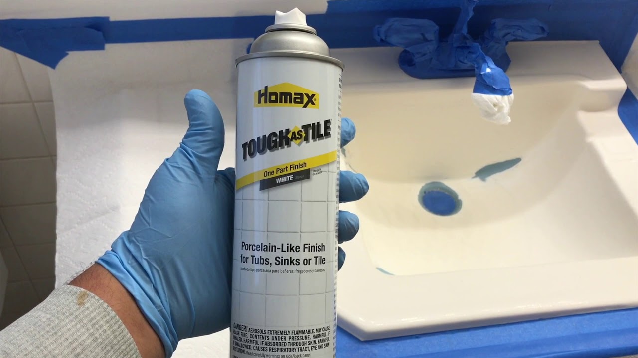 como pintar la tina o lavabo otro producto que funciona bien - YouTube Pintura Para Tina De Bano En Home Depot