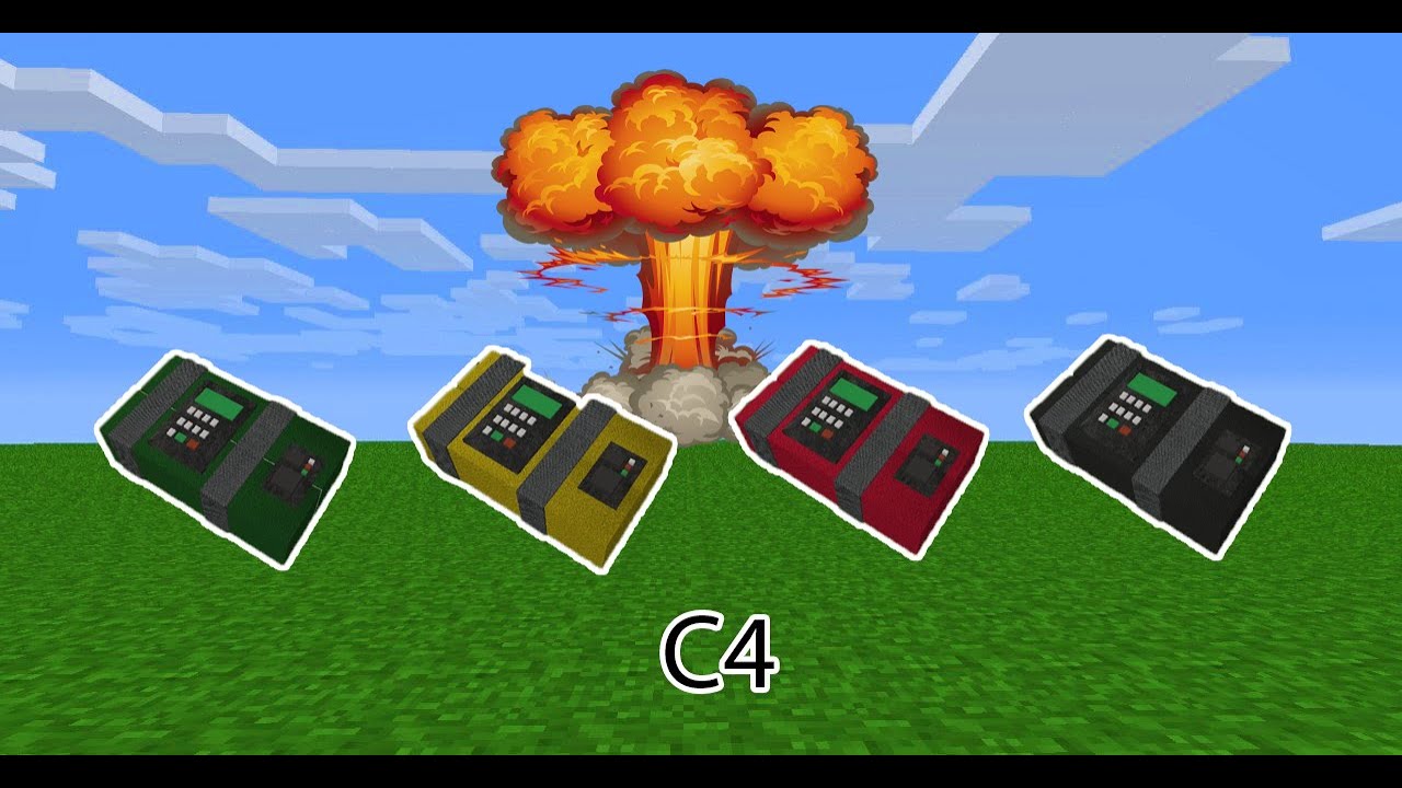 Comparison of different C4 in minecraft - YouTube Jak Się Robi Wędkę W Minecraft