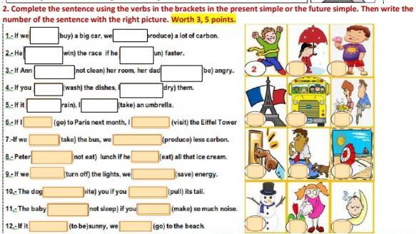 Complete the sentence using the verbs in the brackets in the present Complete The Sentences Using The Prompts In Brackets