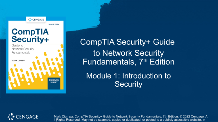 CompTIA Security+ Guide: Network Security Fundamentals Comptia Security Guide To Network Security Fundamentals 7th Edition Pdf