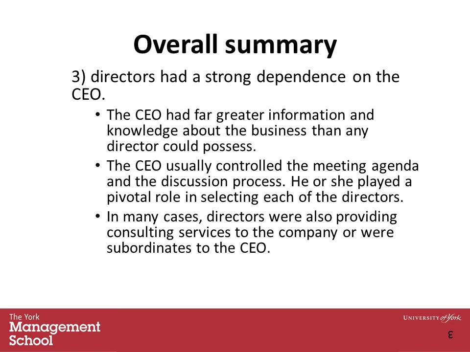 Corporate Governance and Social Accountability lecture 3 Part C Managerial Hegemony Theory Corporate Governance