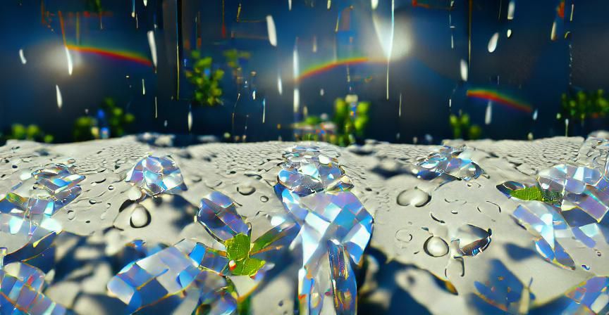 crystal raindrops fall and the beauty of it all as the sun shine runs I See The Crystal Raindrops Fall