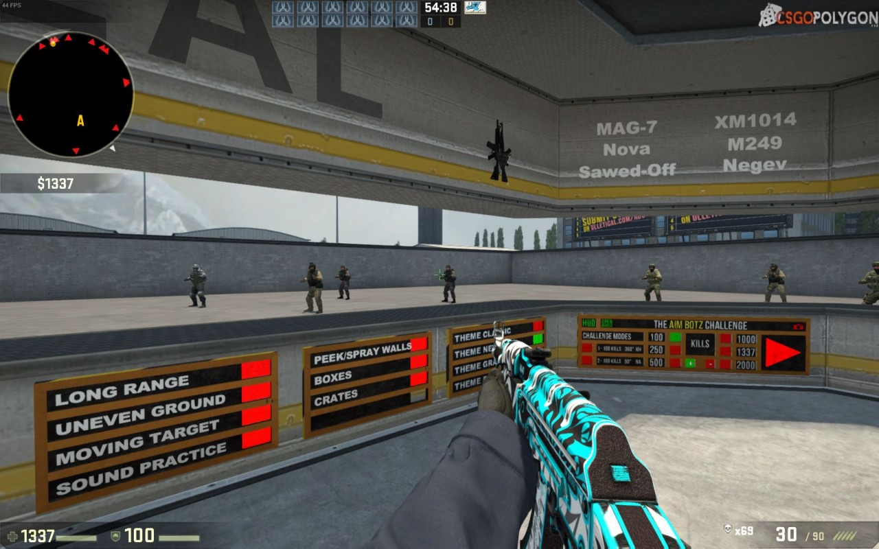 CS:GO Trening aima, molotov'ów i smoke'ów CSGO Prime (B2P) Mapa Do Trenowania Aima Cs Go