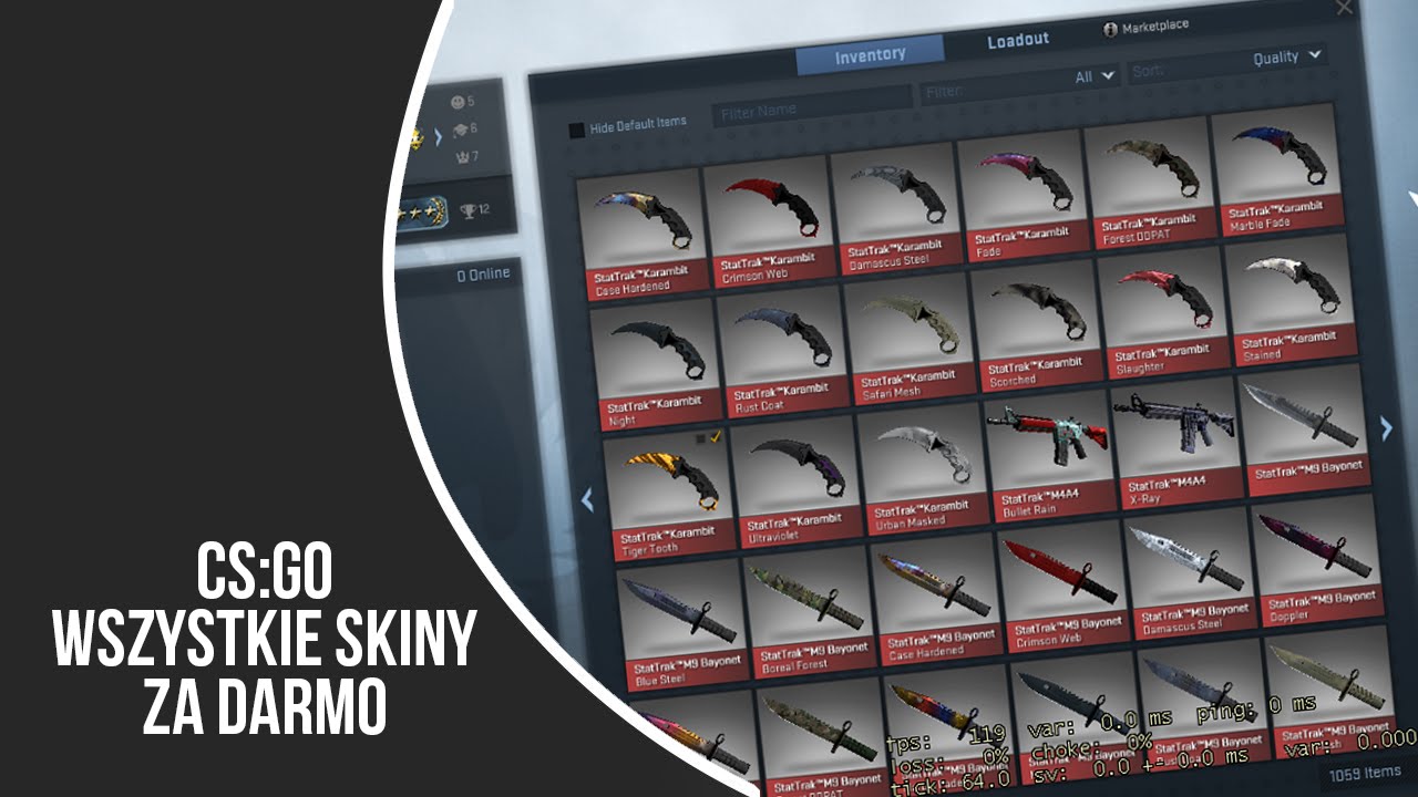 [CS:GO][PL] - Wszystkie skiny za DARMO !!!! / All skins for FREE Kosy Do Cs Go Za Free