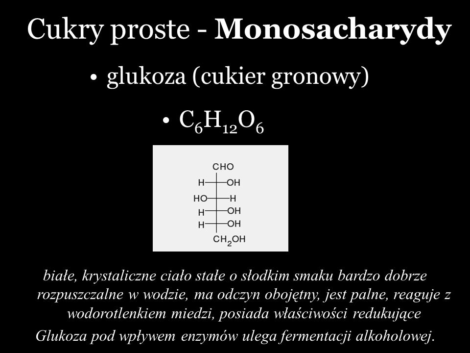 CUKRY. - ppt pobierz Cukry Proste I Złożone Chemia