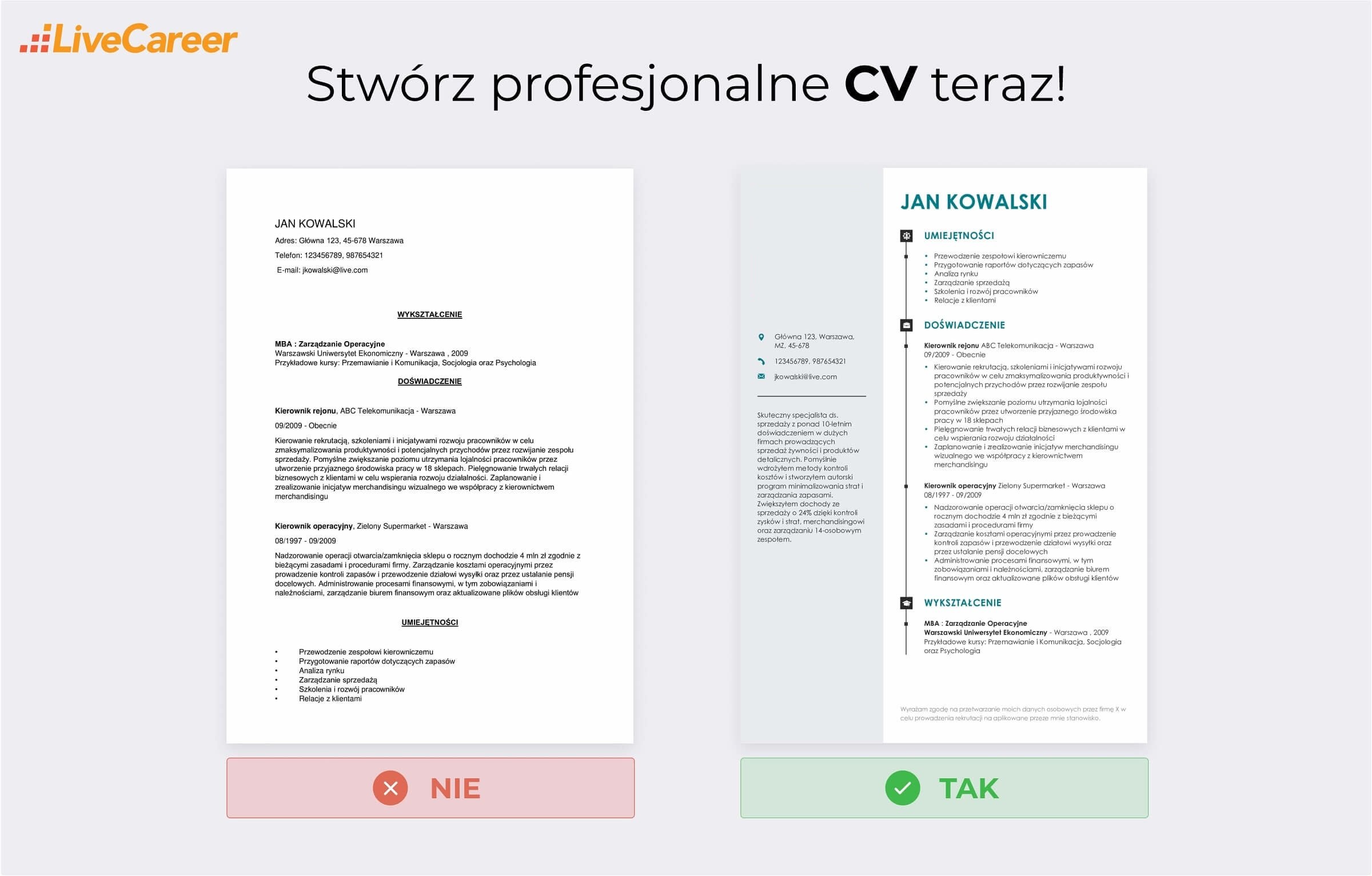 Cv Bez Doświadczenia I Wykształcenia Wzór