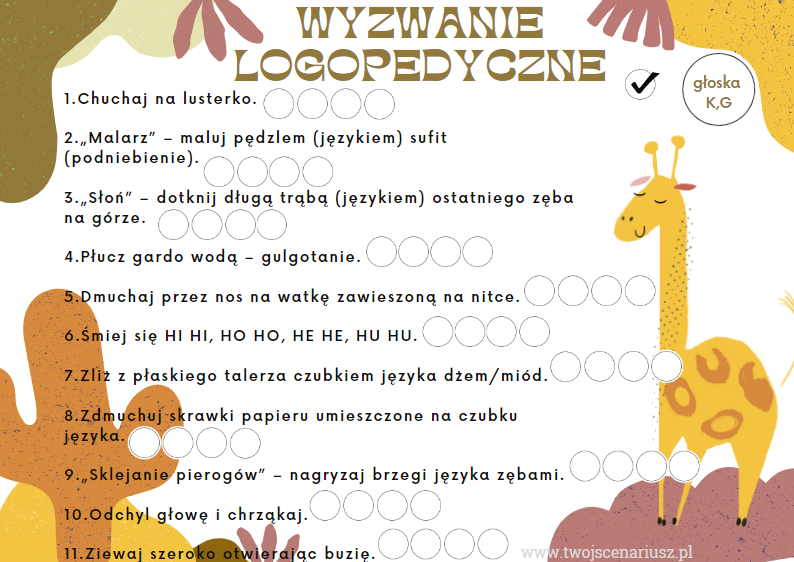 cwiczenia artykulacyjne – Twój scenariusz Cwiczenia Logopedyczne Sz Z Cz Dz