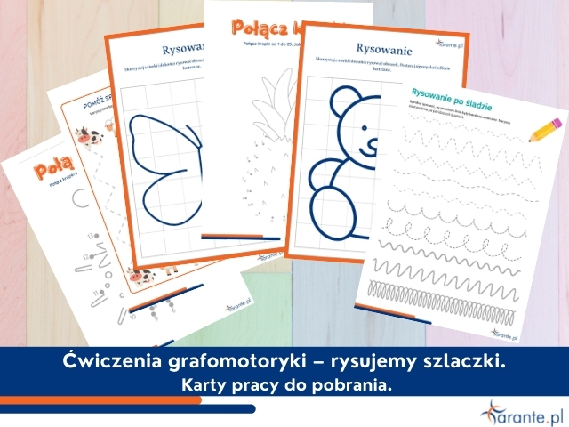 Ćwiczenia grafomotoryczne – rysujemy szlaczki – KARTY PRACY do pobrania ćwiczenia Grafomotoryczne Karty Pracy Dla 3 Latka