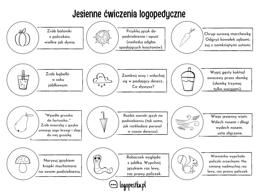 Logopedyczne Karty Pracy Do Wydruku