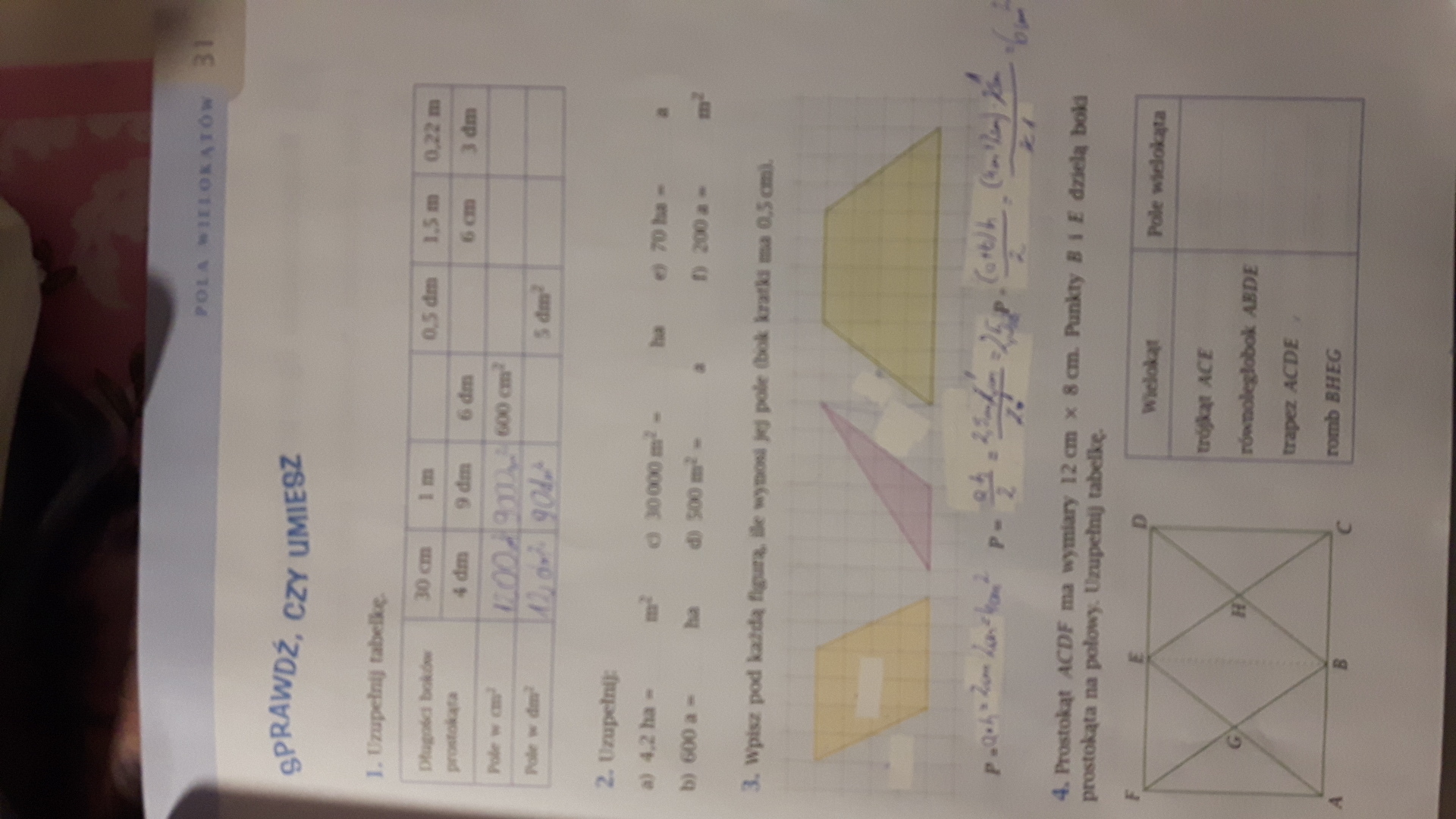 ćwiczenia matematyka z plusem kl.6 str.31 zad.2 geometria plis to na Matematyka Wokół Nas Klasa 6 Pdf