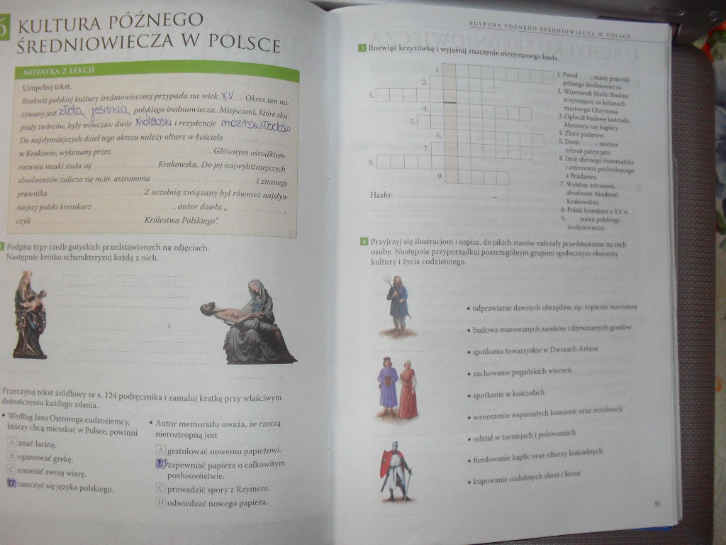 Cwiczenia z historii Śladami przeszlości 2 Od str. 54 do 75. Błagam Cwiczenia Do Historii Klasa 4