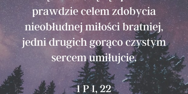 Cytat z Biblii dla ciebie na dziś 19 stycznia 1 P 1,22 Cytaty Z Biblii Na Adwent