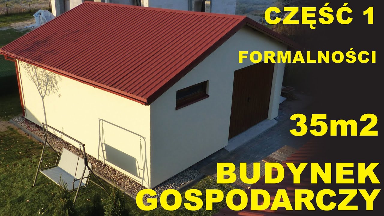 Cz.1 Budynek gospodarczy 35 m2 - projekt i zgłoszenie - YouTube Budynek Z Długimi Ciągami Balkonów