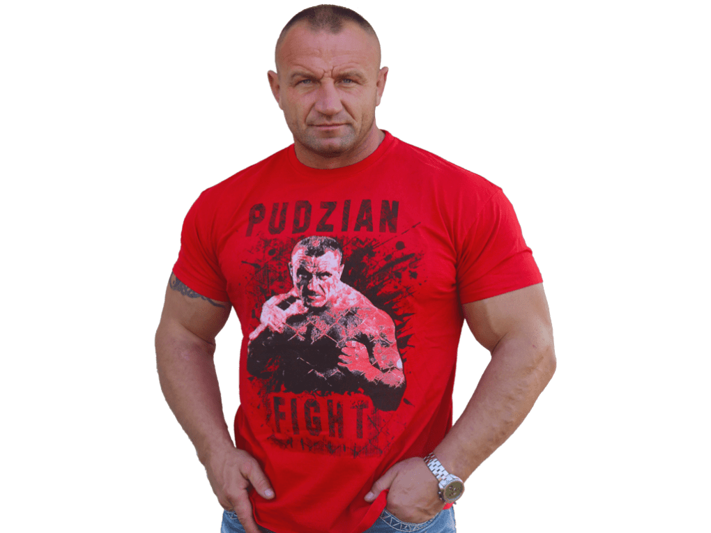 Czerwona koszulka To i tak by nic nie dało + autograf » sklep.pudzian.pl Jaki Debil To Tak Zaprojektował Koszulka