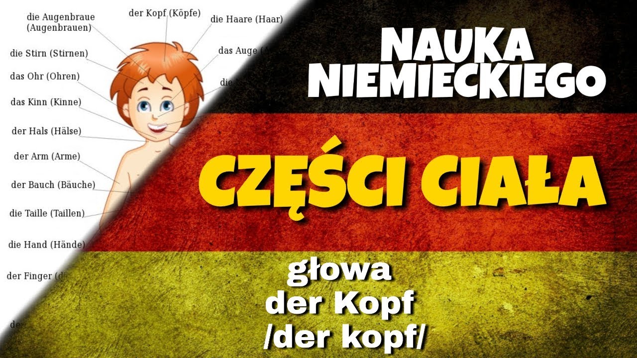 Części ciała po niemiecku - YouTube Czesci Ciala Po Niemiecku Quiz