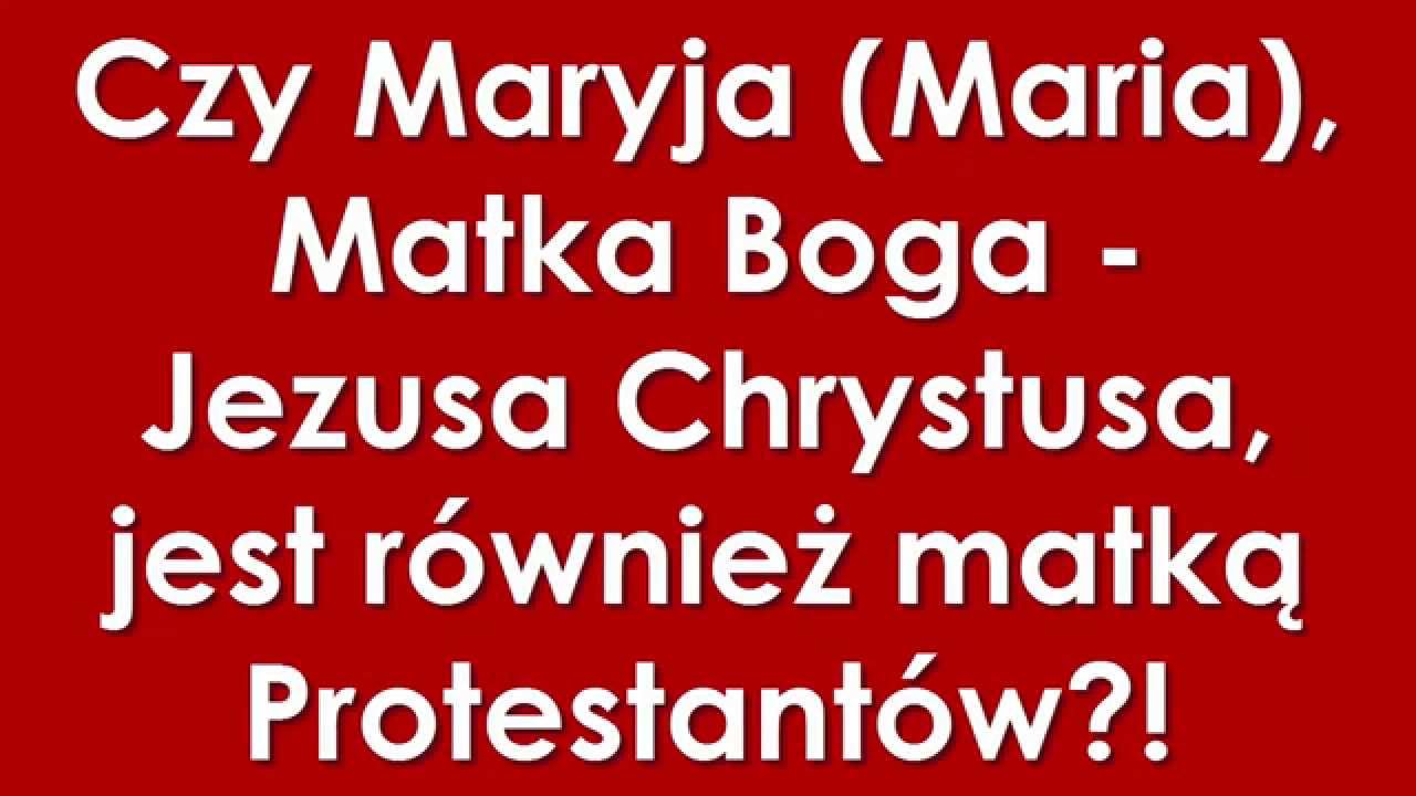 Dokoncz Zdania Maryja Jest Matka Boga Poniewaz
