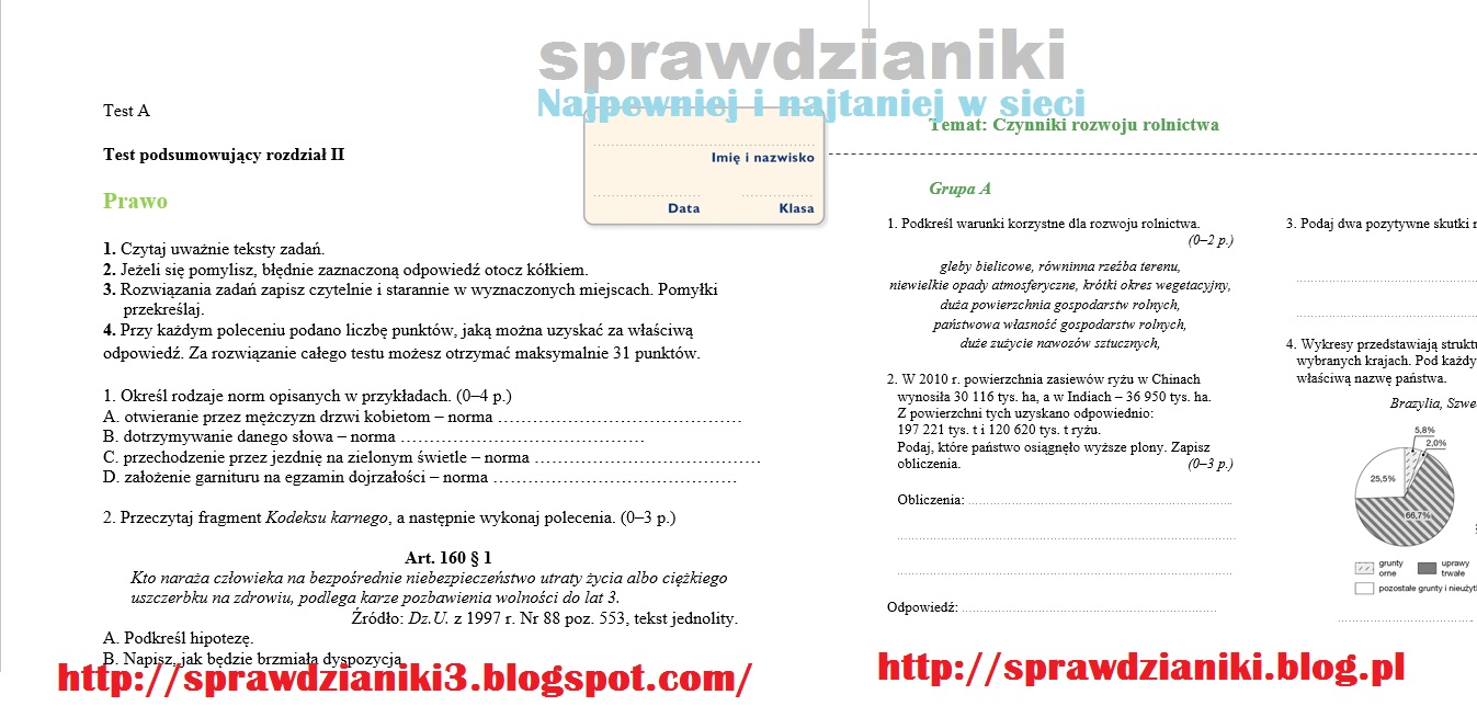 Sprawdzian Społeczeństwo średniowiecza Klasa 5