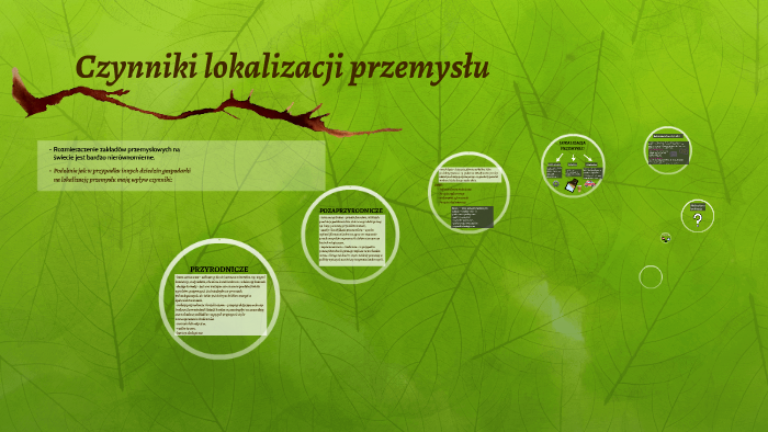 Czynniki lokalizacji przemysłu by Beata Vaněk on Prezi Czynniki Lokalizacji Przemysłu High Tech