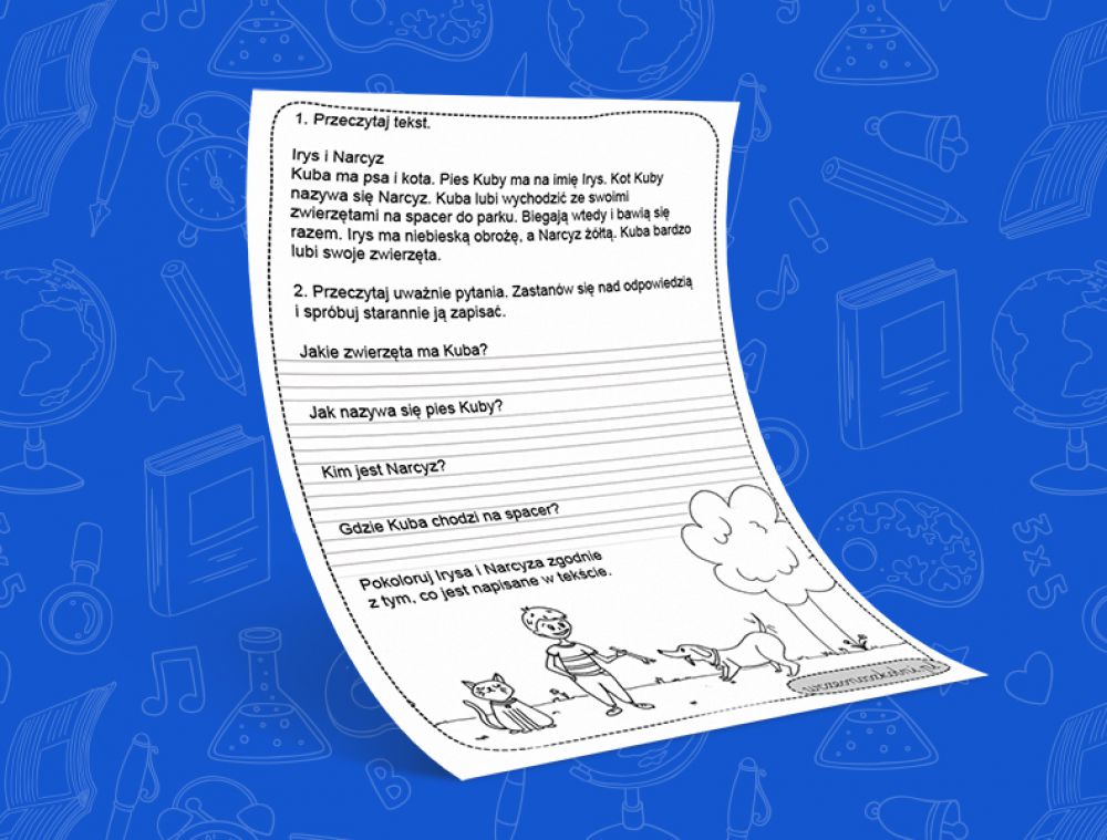 Czytanie Ze Zrozumieniem Klasa 1 Karty Pracy Pdf