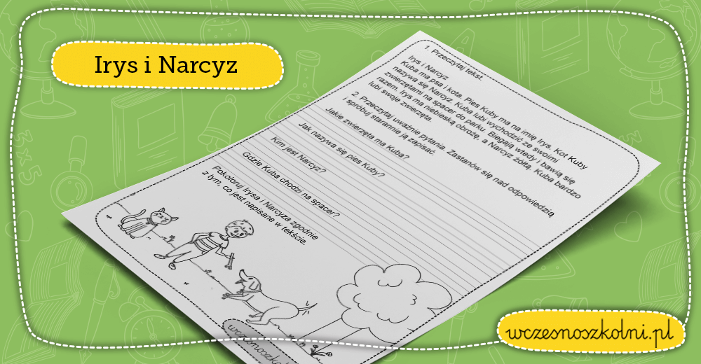 Czytanie ze zrozumieniem - klasa 1. Do wydruku! Czytanie Ze Zrozumieniem Klasa 1 Karty Pracy Pdf