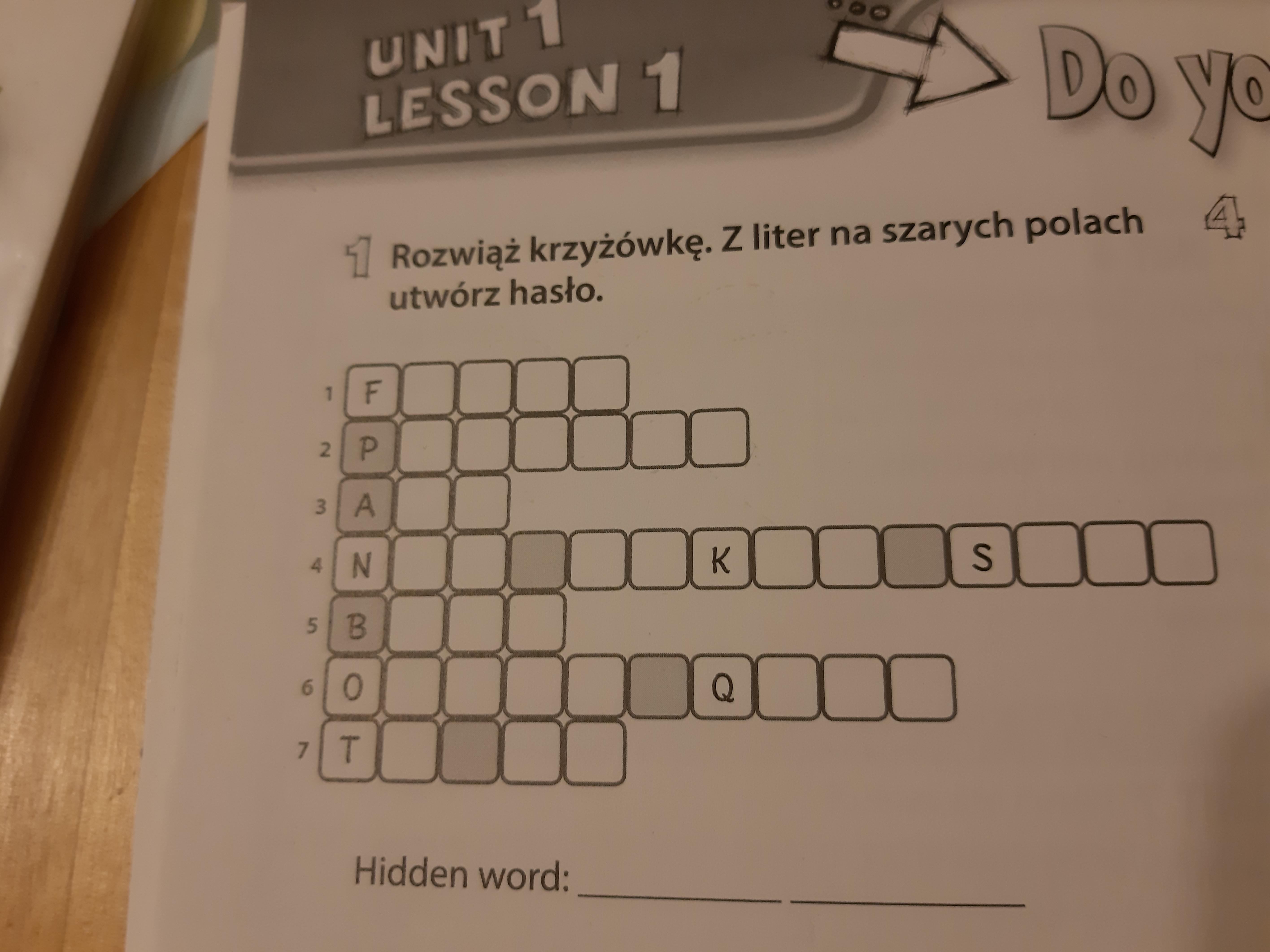 Test Z Angielskiego Klasa 6 Evolution Plus Unit 1