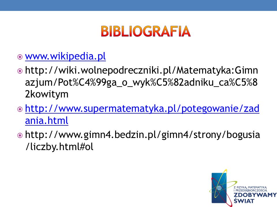 Dane INFORMACYJNE Nazwy szkół: - ppt pobierz Potegi O Tym Samym Wykladniku