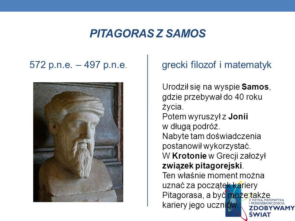 Grecki Filozof I Matematyk Z Samos