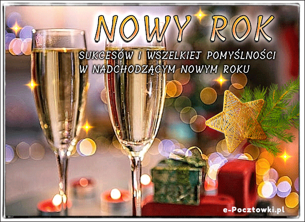 Darmowa kartka Życzenia na Nowy Rok | Nowy Rok Nowy Rok Nastaje Kazdemu Ochoty Dodaje Co To Znaczy