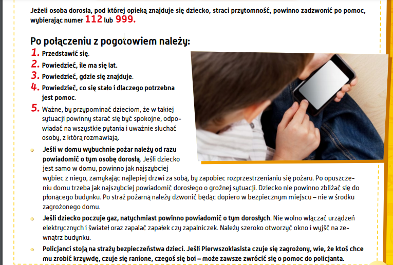 Dbam o swoje bezpieczeństwo w domu Ułóż Dialog W Odpowiedniej Kolejności