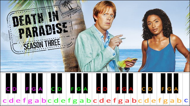 Death in Paradise Theme by Magnus Fiennes | Piano Letter Notes Death In Paradise Theme Song Original