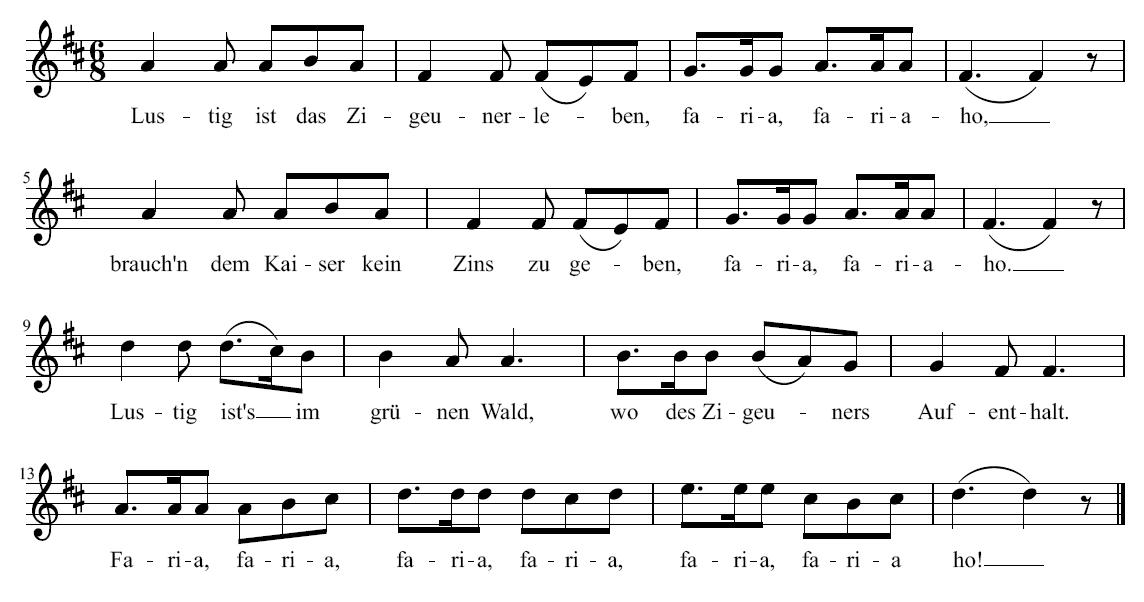Deutschland-Lese | Lustig ist das Zigeunerleben Lustig Ist Das Zigeunerleben Lied