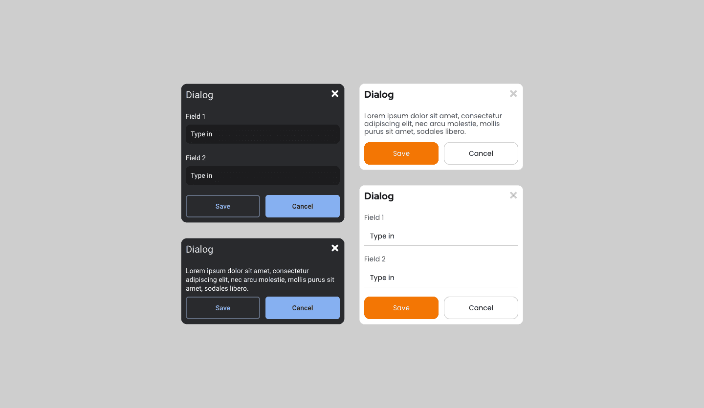 Dialog UI Components | Dialog Box UI | Uizard Uzupełnij Dialog Wyrażeniami Z Ramki He S Hi Nice