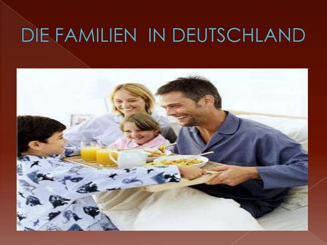 Die Familien in Deutschland | PPT Familien In Deutschland Sprawdzian Klasa 7