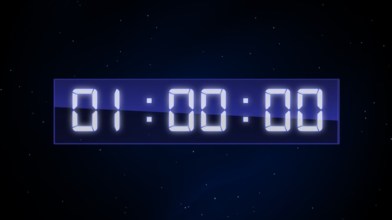Digital Clock 1 Hour 00:00:00 - 01:00:00 - YouTube Część Teatru Za Sceną Krzyżówka